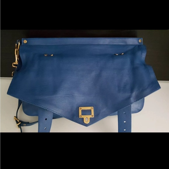 Authentic Proenza Schouler PS1 Bag Handbag Crossbody Royal Blue Mint Like New - Picture 5 of 12